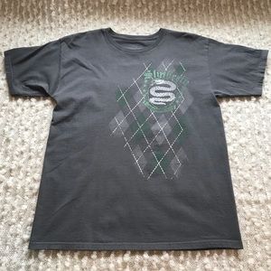 Harry Potter Slytherin Retro Argyle Graphic Tee M